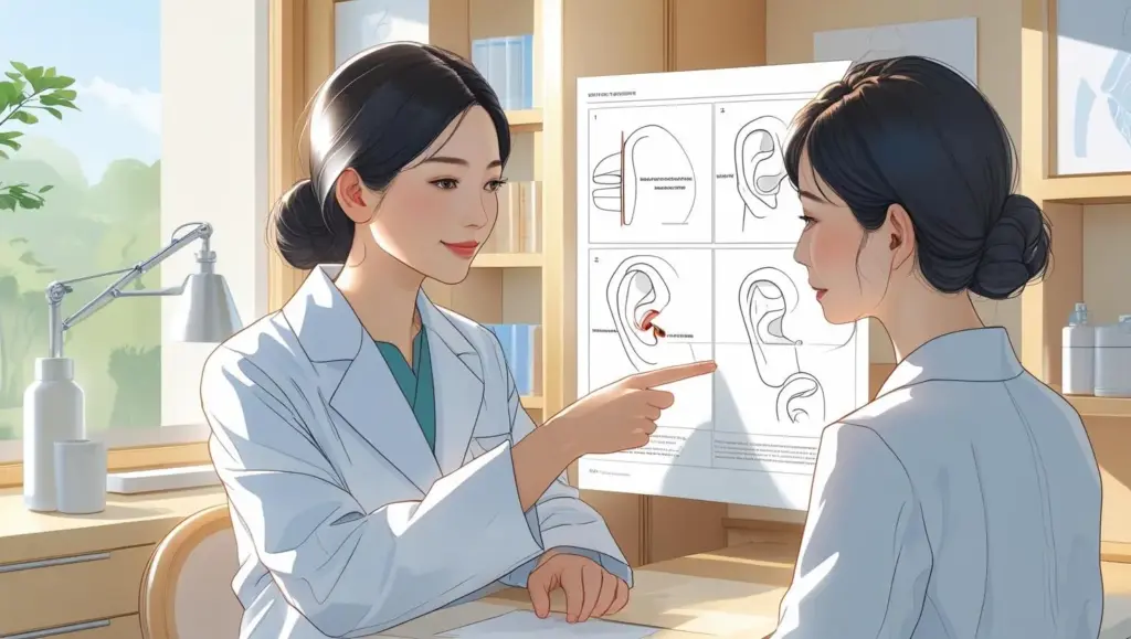 鼻尖形成術と耳介軟骨移植について、医師のカウンセリングで丁寧な説明があった