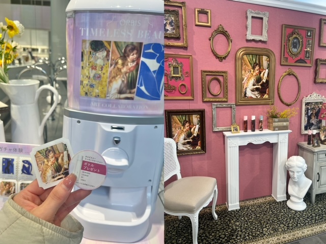 オルビスの実店舗「スキンケアラウンジ」の店舗の内装写真