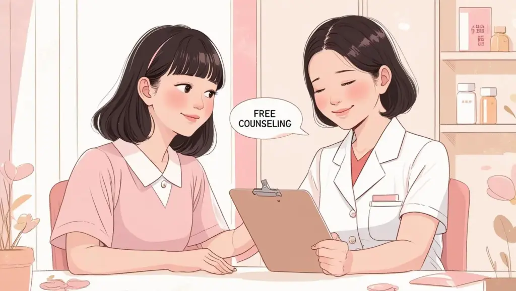 実際にクリニックの無料カウンセリングに行き、クリニックの雰囲気や看護師の対応も着目ポイントです