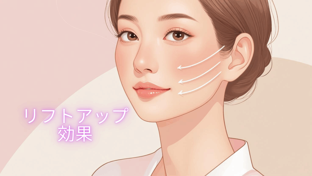 チタニウムリフトは肌を内側から引き上げリフトアップ効果が望めます