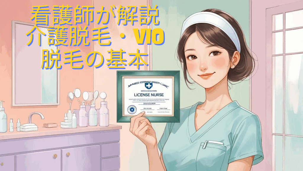 【看護師が解説】介護脱毛って必要？40代・50代からのVIO脱毛の始め方