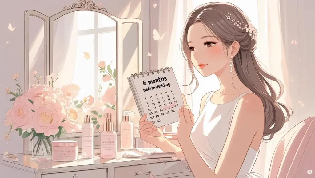 花嫁美容を開始するタイミングはいつ?美容看護師がスケジュール毎に解説します。