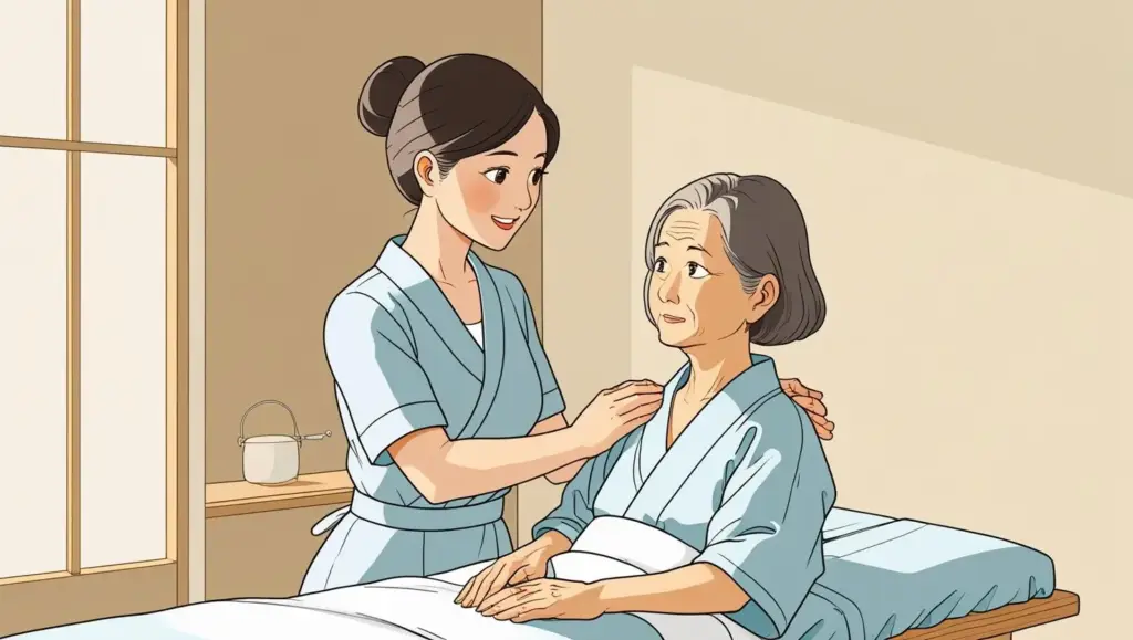 介護脱毛(VIO脱毛)では、看護師が痛み・羞恥心に配慮し患者さんに寄り添って施術を行います