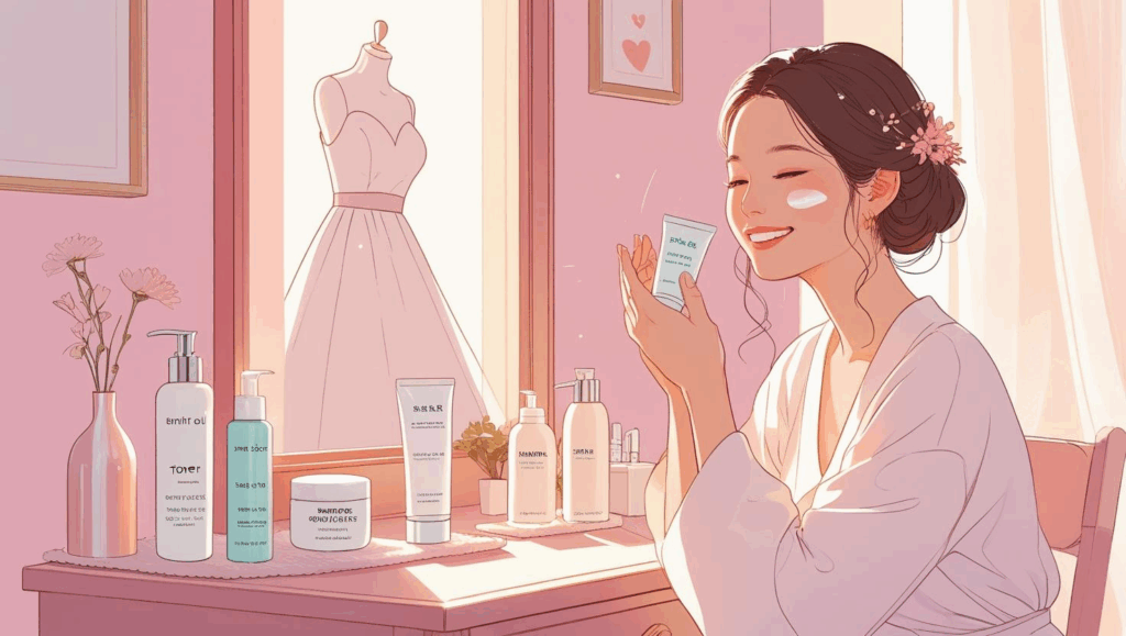 花嫁美容を市販アイテムで代用するのにおすすめを紹介