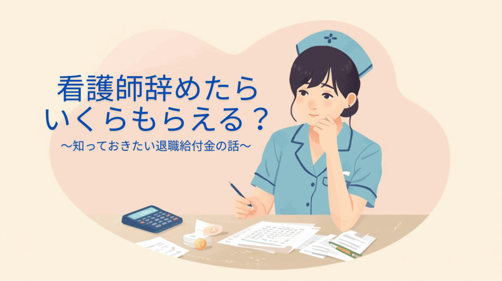 看護師辞めたい人必見｜退職給付金はいくらもらえる？私の体験談を公開