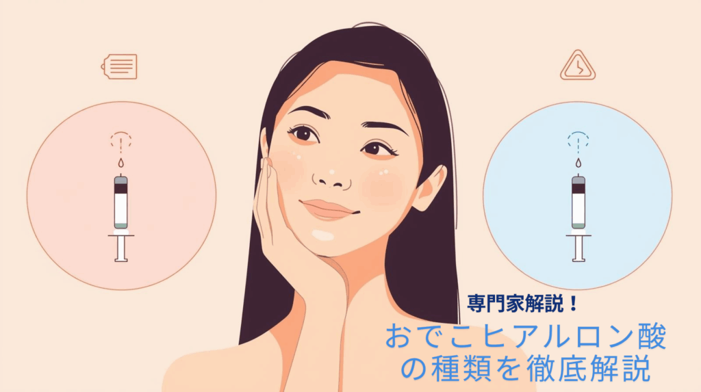 おでこヒアルロン酸の種類と値段を比較！持続期間やリスクを体験談で徹底解説